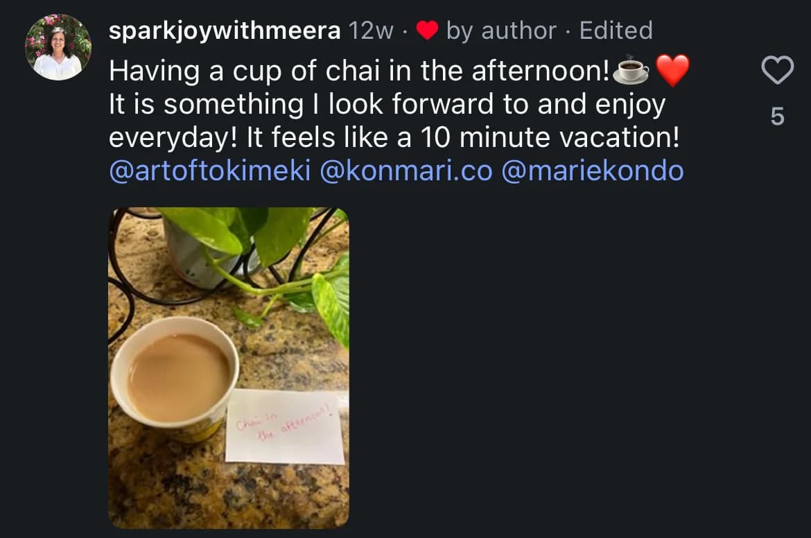 Meera's weekly Tokimeki question response